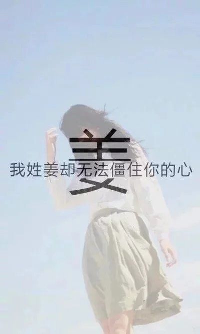 姓氏带字唯美皮肤