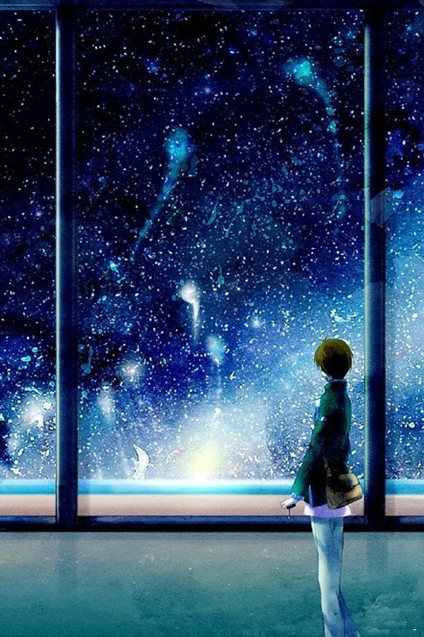 深蓝色的星空QQ皮肤大图