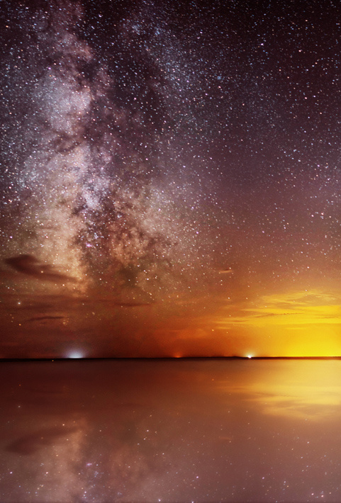 夜晚星空意境个性QQ皮肤大图