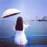 唯美小清新的海边女生QQ头像
