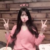 韩系可爱的长发女生QQ头像