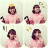 四拼图四表情可爱QQ女生头像
