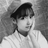 悲伤的黑白色女生QQ个性头像
