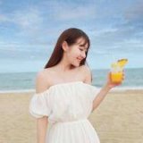 小清新唯美女生头像 日落之后却喜夕阳海浪的你