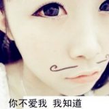小胡子可爱女生qq头像