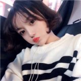 韩范短发可爱的小清新QQ女生头像