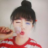 戴眼镜的韩系可爱女生qq头像