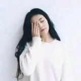 短发唯美的意境女生头像