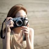 小清新单反女生QQ头像 相机女生头像