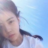 清新浅蓝唯美女生头像