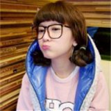 戴眼镜的小清新女生QQ头像大全