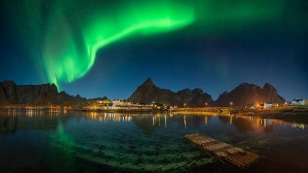 梦幻的天空，奇幻的夜景
