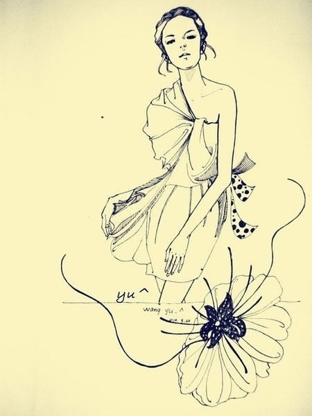 时尚线条美女性图片_失去的温柔,最温柔