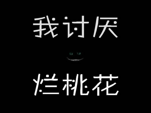 黑色个性文字空间素材_讨厌你用眼线掩饰纯洁