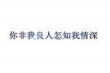 你非我良人怎知我情深 文字
