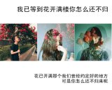 我已等到花开满楼你怎么还不归