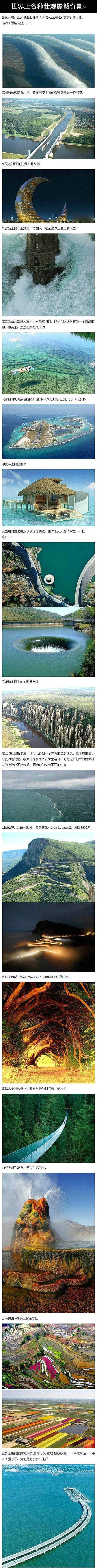 世界上各种壮观震撼奇景