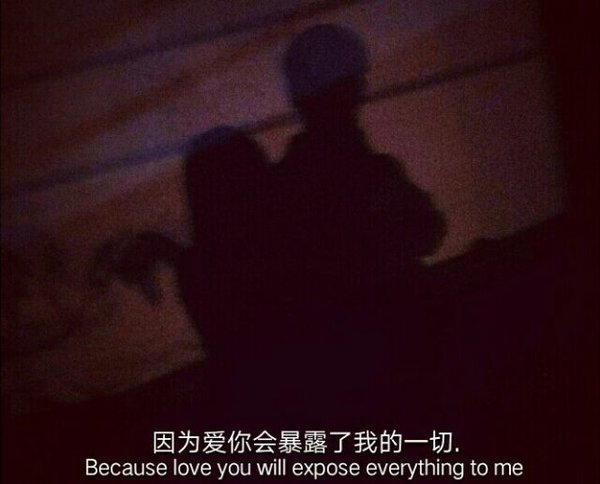 因为爱你，会暴露了我的一切