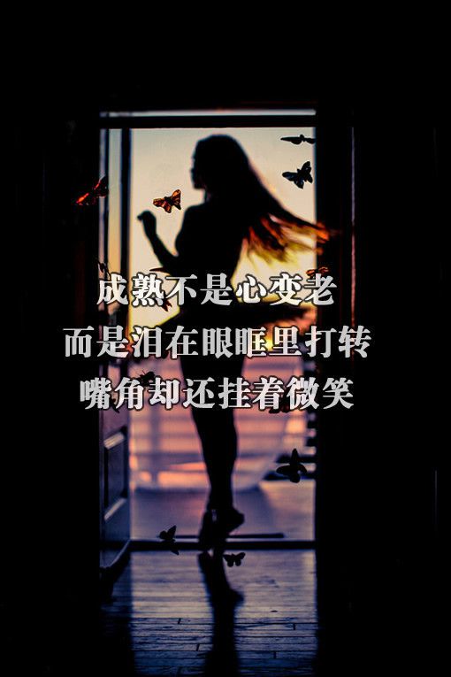 我不哭，我不难过 意境文字图片