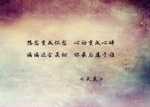 我只是一个他遗忘的我，心被一扫而空