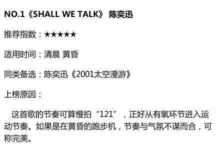 跑步适合的音乐精选