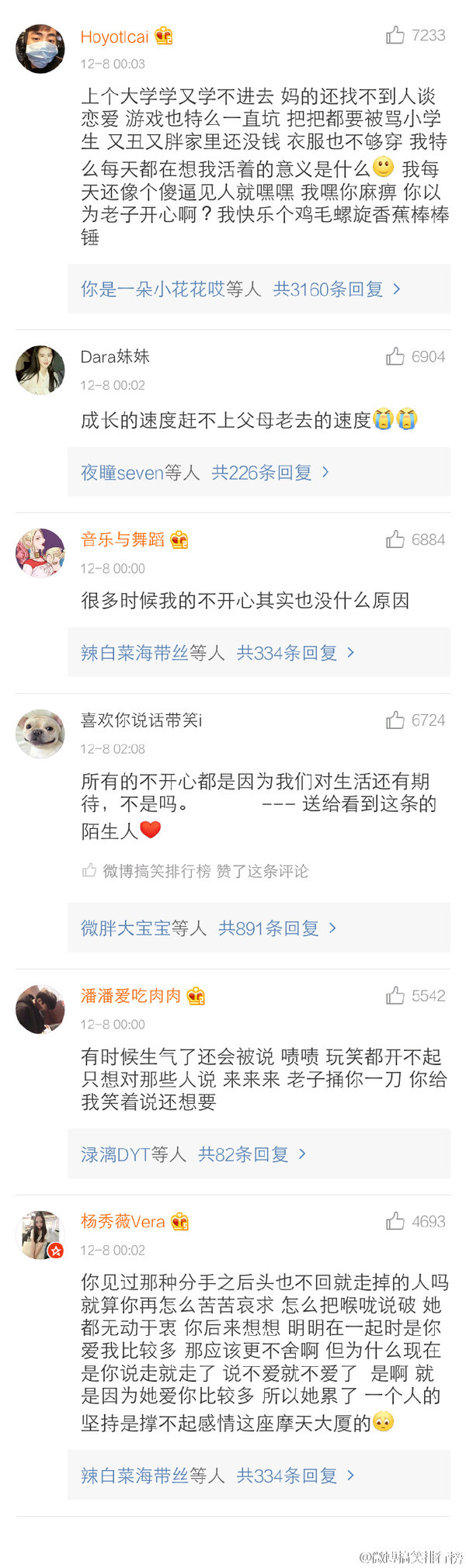 你不快乐是因为什么？