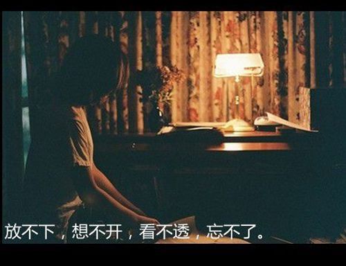放不下，想不开，看不透，忘不了。伤感文字图片