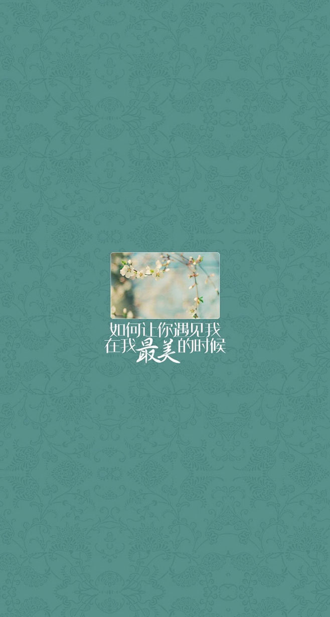 如何让你遇见我，在我最美的时候