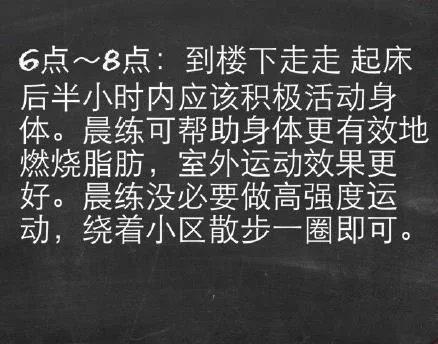 关于减肥的每时段分解