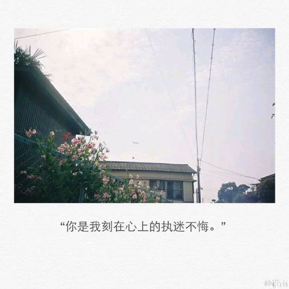 你是我刻在心上的执迷不悟