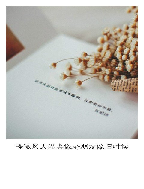 没办法回头讲起从前，就笑着说不牵挂