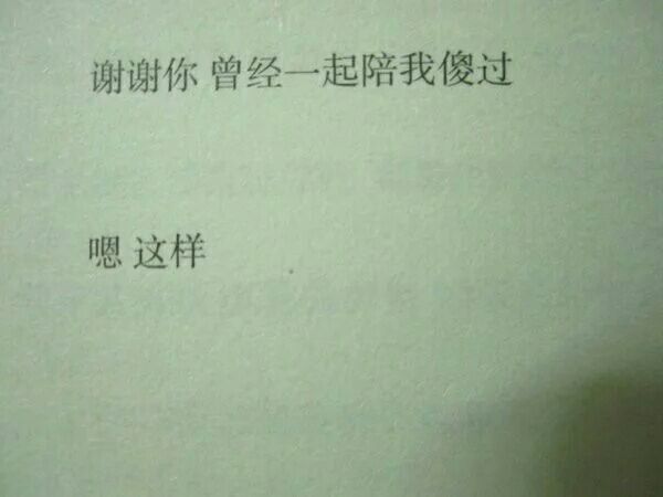 谢谢你陪我一起傻过