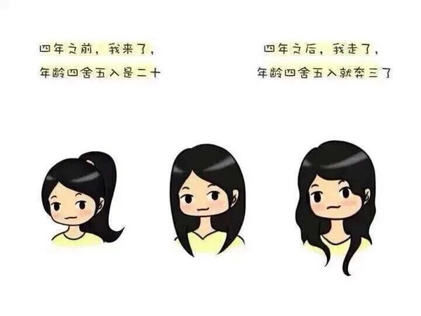 女生大学的四年前和四年后