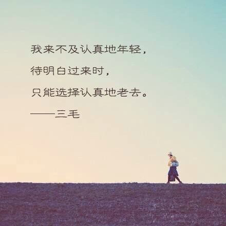 三毛唯美伤感语录