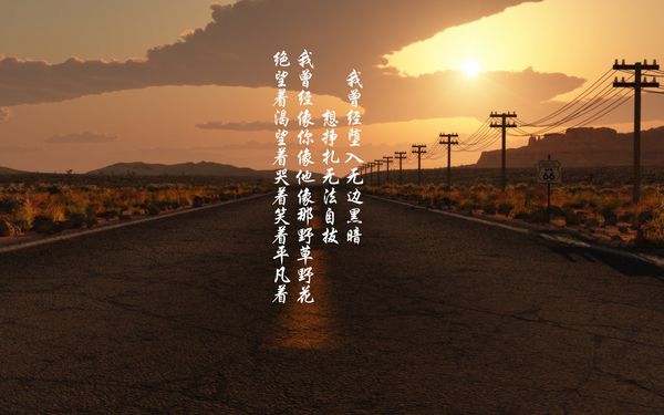 心里只剩下孤寂